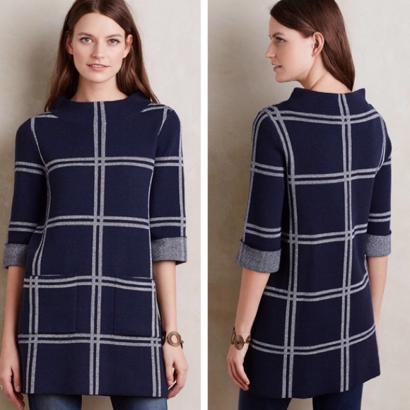 Anthropologie Sweaters - Anthropologie Paned Sweater Tunic